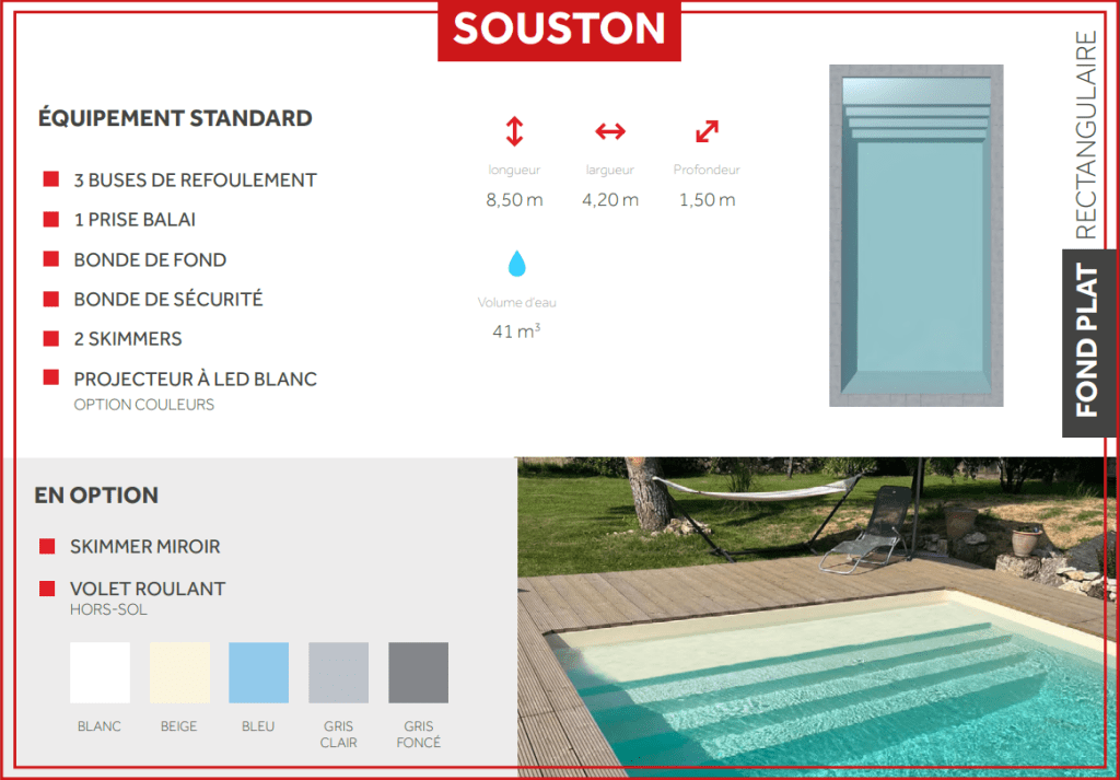 MODELE PISCINE SOUSTON