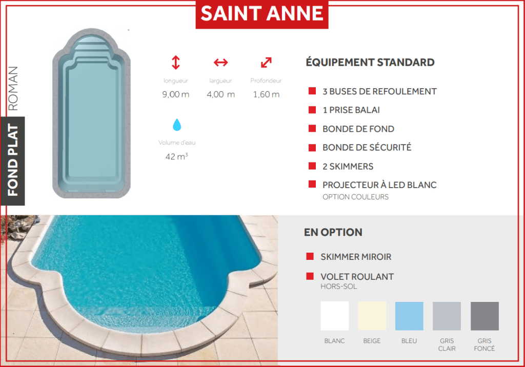 MODELE PISCINE SAINT ANNE