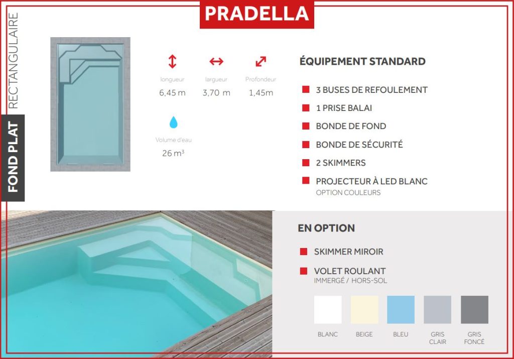 PISCINE MODELE PRADELLA