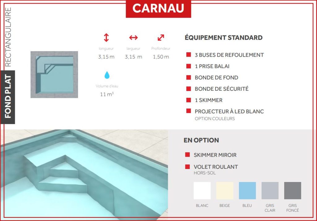 modèle piscine carnau