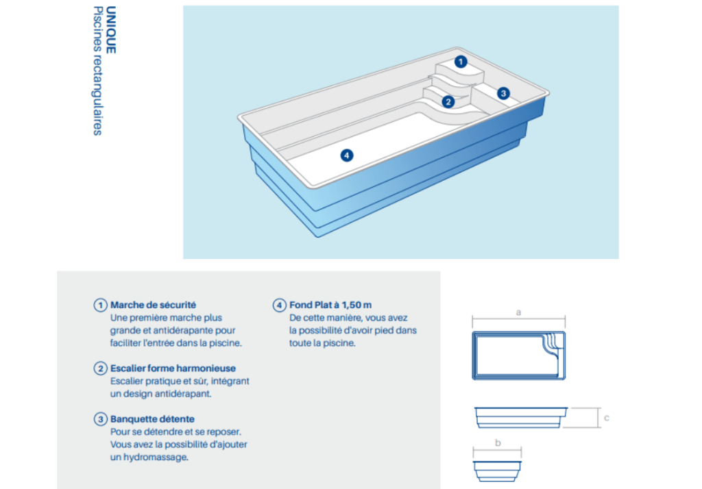 piscine modèle unique 8